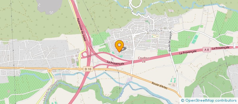 localisation de l'entreprise ARPEGES  COUDOUX