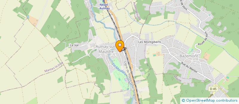 localisation de l'entreprise ARPEGES AD' LIB  AULNAY-SUR-MAULDRE