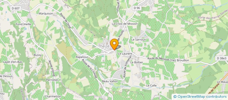 localisation de l'entreprise ARPEGES METAL  VAL D'OINGT