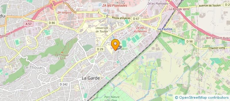 localisation de l'entreprise ARPEJ à LA GARDE