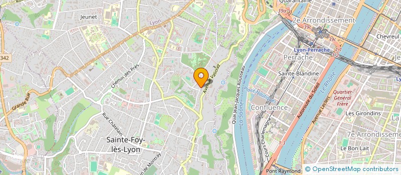 localisation de l'entreprise ARPEJ LYON METROPOLE à SAINTE-FOY-LES-LYON