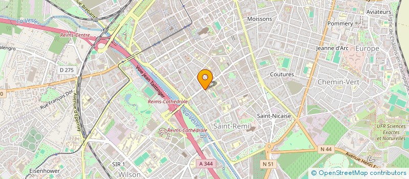 localisation de l'entreprise ARPEJ REIMS  REIMS