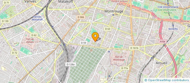 localisation de l'entreprise ARPEJEUX  MONTROUGE