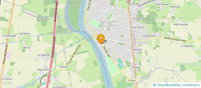 localisation de l'entreprise ARPEMI à MONTMERLE-SUR-SAONE