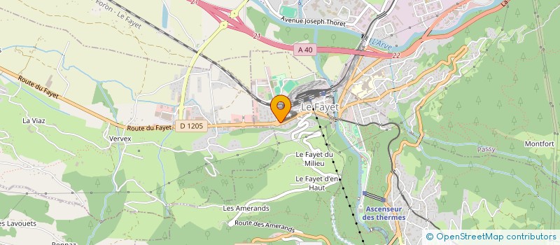 localisation de l'entreprise ARPENTAGE GEOMETRES-EXPERTS à SAINT-GERVAIS-LES-BAINS