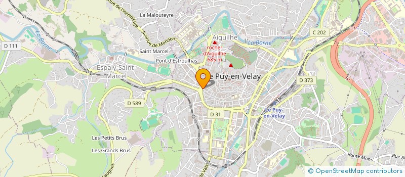 localisation de l'entreprise ARPENTAM GEOMETRE-EXPERT, INGENIERIE DE L'AMENAGEMENT à LE PUY-EN-VELAY