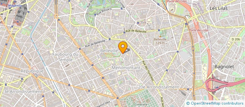 localisation de l'entreprise ARPENTEUR GEOMETRE à PARIS