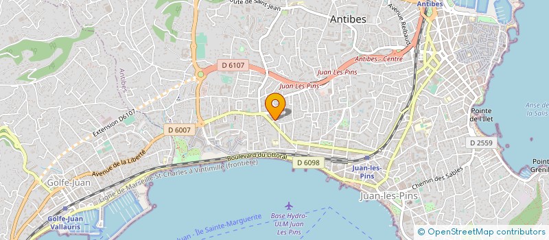 localisation de l'entreprise ARPENTEURS GEOMETRES à ANTIBES