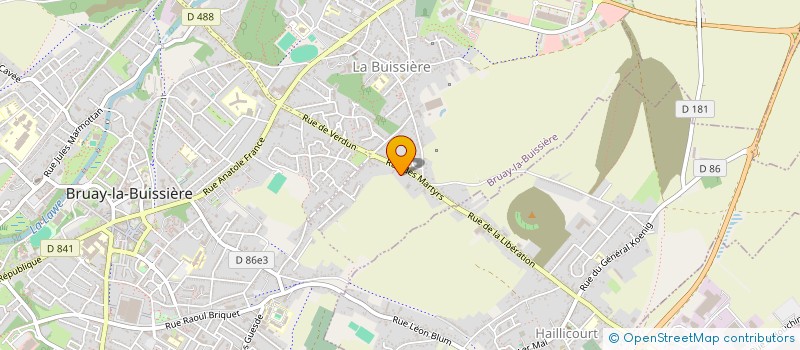 localisation de l'entreprise ARPEZZIO à BRUAY-LA-BUISSIERE