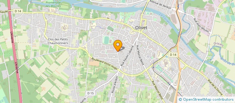 localisation de l'entreprise ARPG 45 à OLIVET
