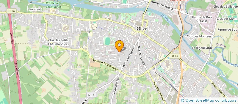 localisation de l'entreprise ARPG IMMO 1  OLIVET