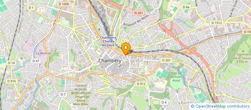 localisation de l'entreprise ARPHI à CHAMBERY
