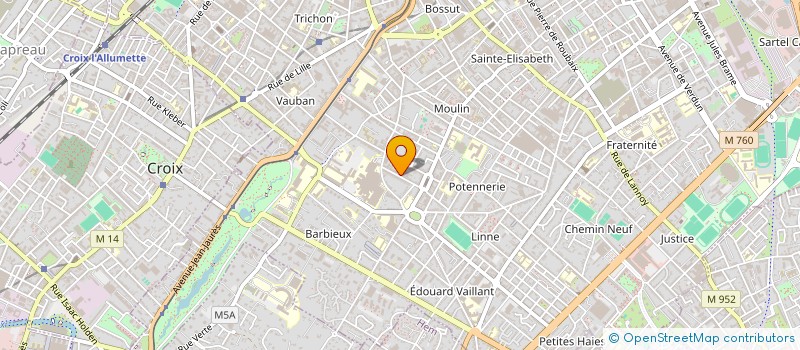 localisation de l'entreprise ARPI  ROUBAIX