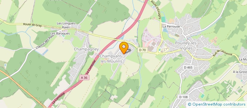 localisation de l'entreprise ARPIC à CHAMPVANS-LES-MOULINS