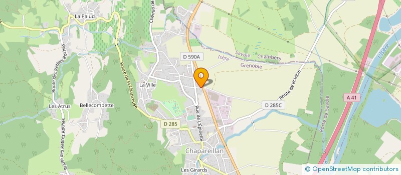 localisation de l'entreprise ARPITANIE DIFFUSION à CHAPAREILLAN