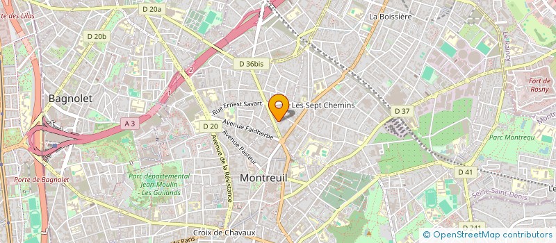 localisation de l'entreprise ARPITANYA 3 à MONTREUIL