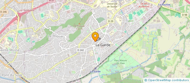 localisation de l'entreprise ARPOSE BOIS à LA GARDE