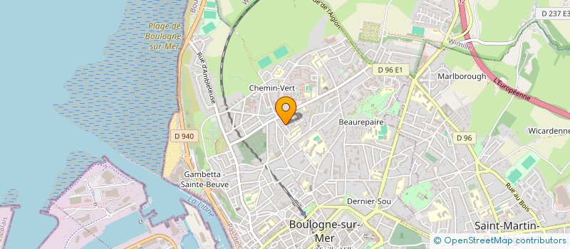 localisation de l'entreprise ARPRO BATIMENT à BOULOGNE-SUR-MER