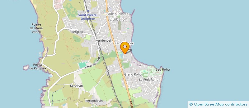 localisation de l'entreprise ARPROE - ACTION POUR LA REGENERATION EN PLONGEE DES RECIFS D'OSTREA EDULIS  SAINT-PIERRE-QUIBERON