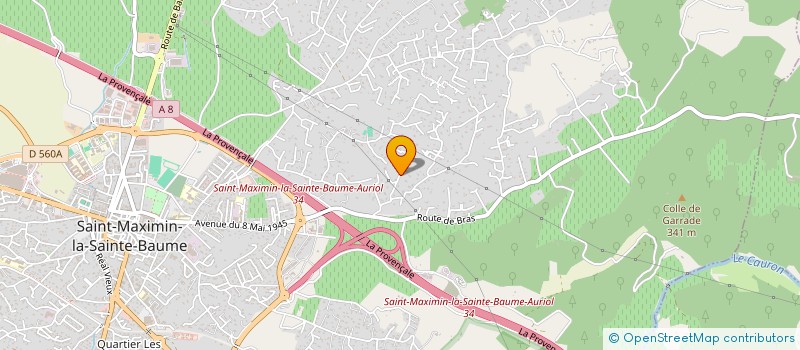 localisation de l'entreprise ARPSI à SAINT-MAXIMIN-LA-SAINTE-BAUME