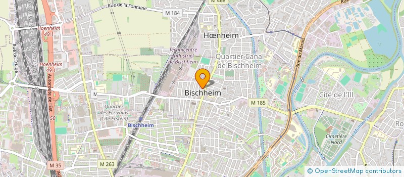 localisation de l'entreprise ARQ ARCHITECTE  BISCHHEIM