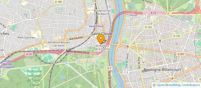 localisation de l'entreprise ARQADIO à SAINT-CLOUD