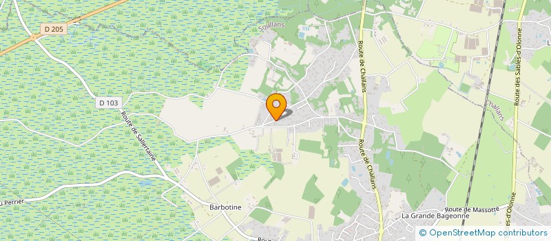localisation de l'entreprise ARQNE à SOULLANS