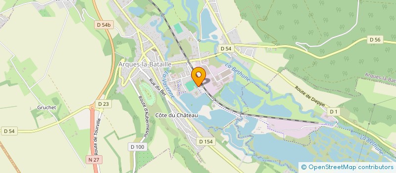 localisation de l'entreprise ARQUACTIVE  ARQUES-LA-BATAILLE