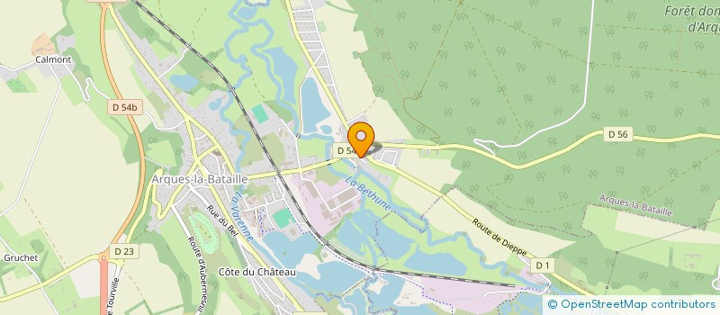 localisation de l'entreprise ARQUES AUTO  ARQUES-LA-BATAILLE