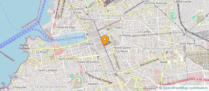 localisation de l'entreprise ARR'T SOCIAL  MARSEILLE 1