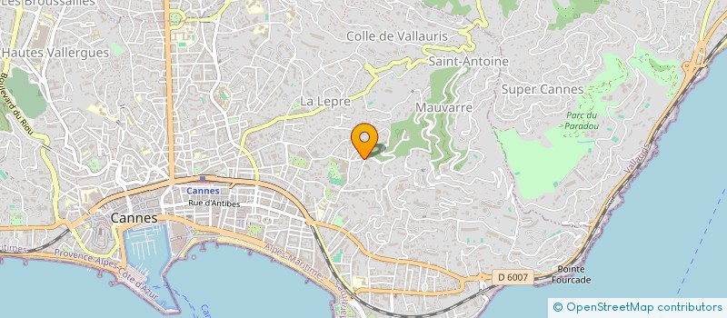 localisation de l'entreprise ARRA MONTFLEURY à CANNES