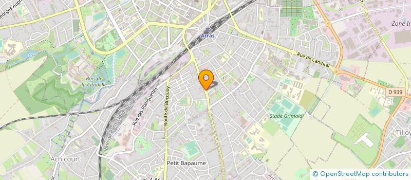 localisation de l'entreprise ARRADIS à ARRAS