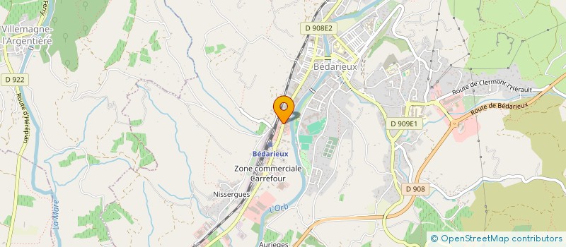 localisation de l'entreprise ARRAHMA  BEDARIEUX