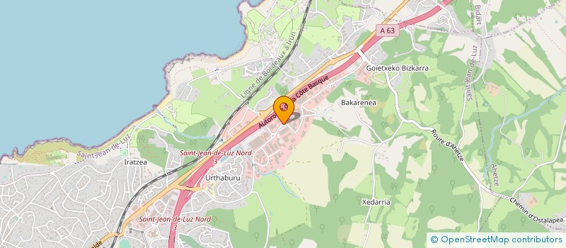 localisation de l'entreprise ARRAINETIK à SAINT-JEAN-DE-LUZ