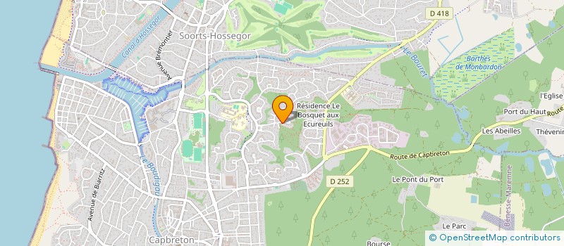 localisation de l'entreprise ARRAM à CAPBRETON