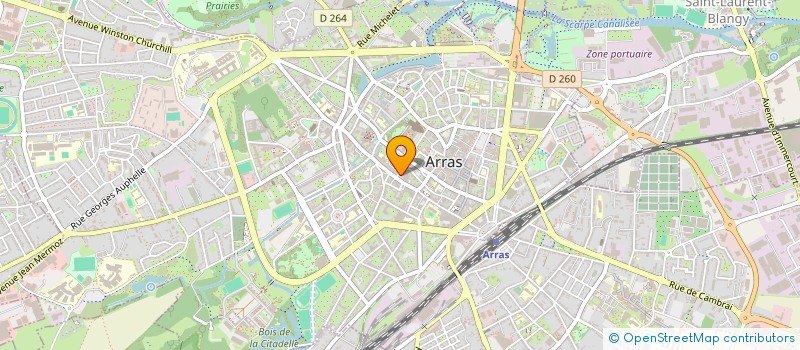 localisation de l'entreprise ARRAS ACCUEIL VOYAGES à ARRAS