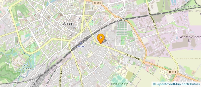 localisation de l'entreprise ARRAS ARMURERIE CHASSE ET TRAP à ARRAS