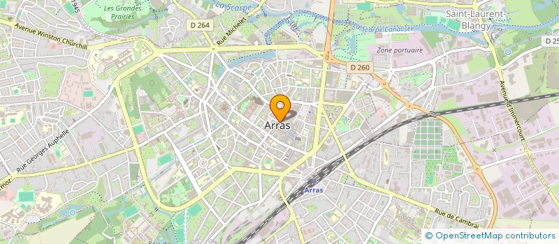 localisation de l'entreprise ARRAS COMMERCE ET COEUR DE VILLE à ARRAS