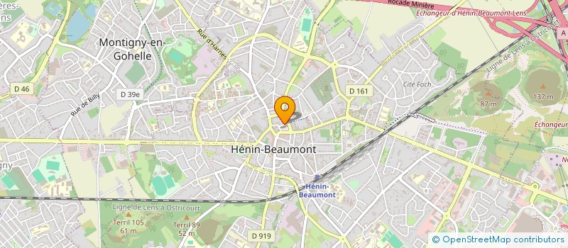 localisation de l'entreprise ARRAS ETANCHEITE à HENIN-BEAUMONT