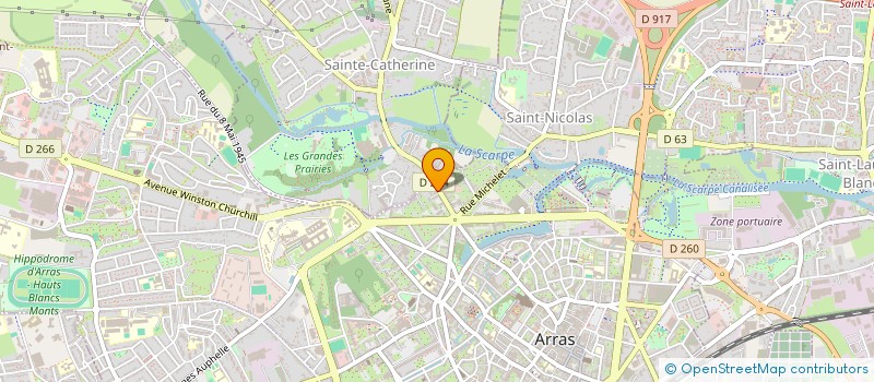 localisation de l'entreprise ARRAS EXPERTISE CONSEIL à ARRAS