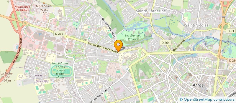localisation de l'entreprise ARRAS PARE BRISE à ARRAS