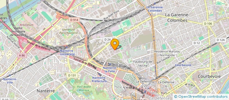 localisation de l'entreprise ARRAS-POLY-SERVICES  NANTERRE