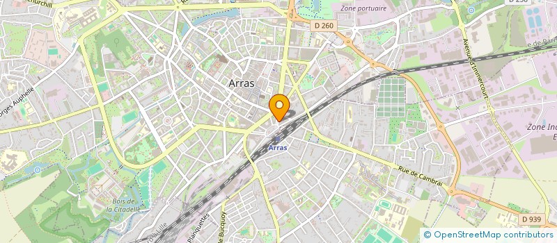 localisation de l'entreprise ARRAS PUB à ARRAS