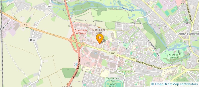 localisation de l'entreprise ARRAS SPORTS ET LOISIRS à ARRAS