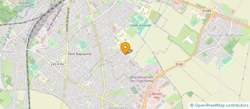 localisation de l'entreprise ARRAS TENNIS DE TABLE à ARRAS