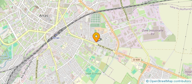 localisation de l'entreprise ARRAS UNIV à ARRAS