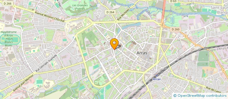 localisation de l'entreprise ARRAS UNIVERSITE à ARRAS