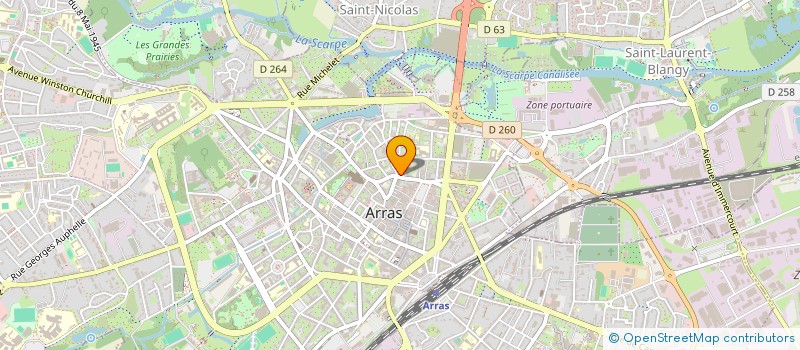 localisation de l'entreprise ARRAS WELLINGTON à ARRAS