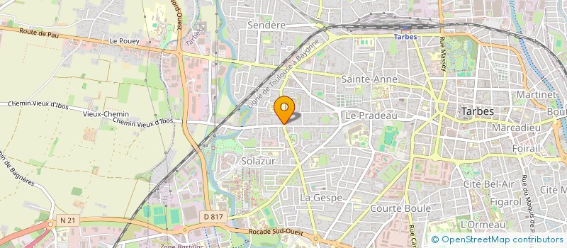 localisation de l'entreprise ARRAUNTZ  TARBES