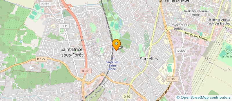 localisation de l'entreprise ARRAW  SARCELLES